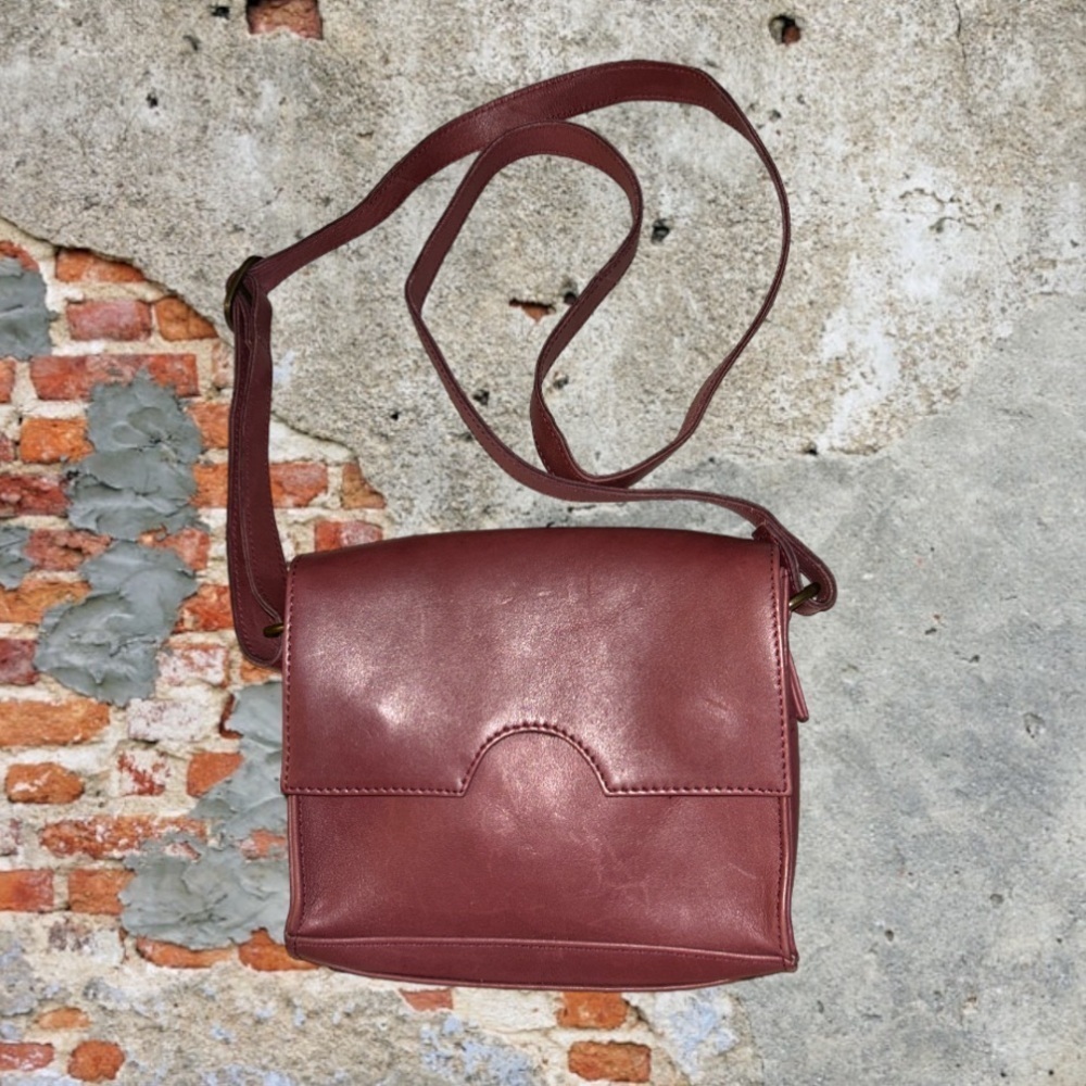 Still Nordic Crossbody Nobi Vintage Bag in Wine 100% leather
